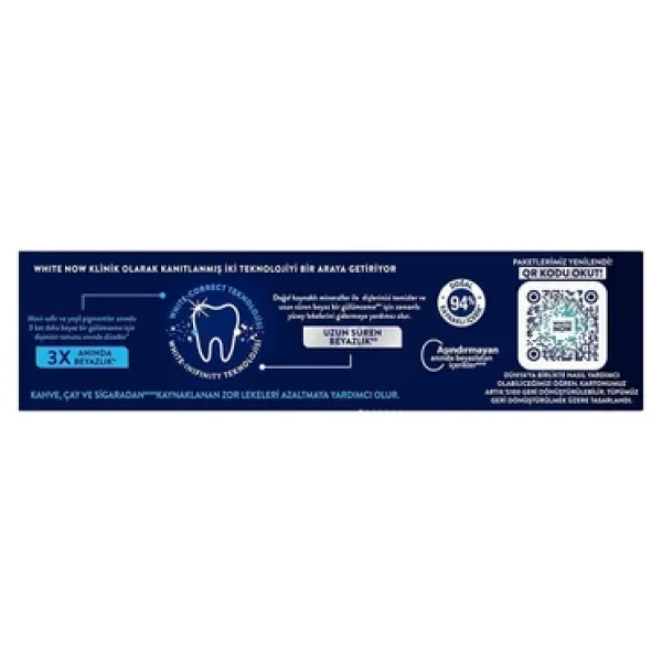 Signal White Now Lekesiz Beyazlık 75 ml Florürlü Diş Macunu - Görsel 8