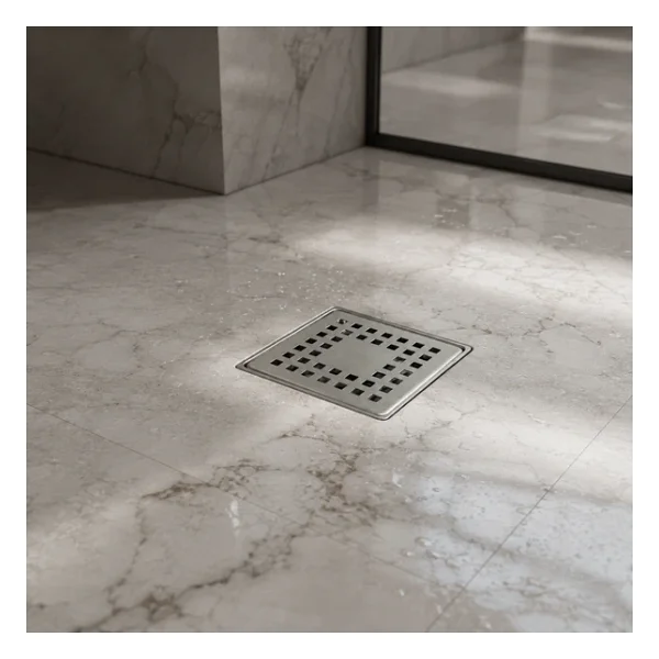Purvex Home 10X10 Paslanmaz Metal Çerçeveli Paslanmaz Yer Süzgeci - Yandan Çıkışlı - Görsel 5
