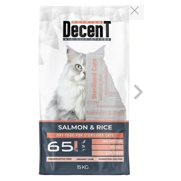 Decent Urinary Care Somonlu 15 kg Kısırlaştırılmış Kedi Maması - Görsel 7