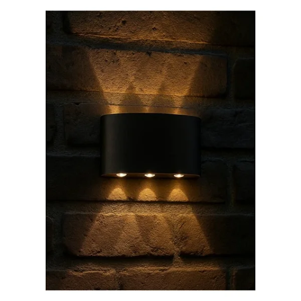 Bs Light Schuar 8011 Haiti Aplik 3+3 Dekoratif Çift Yönlü Aplik 10w 3200k Sarı (Elektrikli)(Pil ile Çalışmaz) - Görsel 2