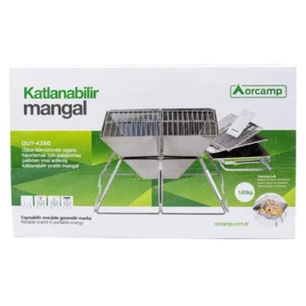 Orcamp OUT-4250 Ayaklı Katlanır Mangal - Görsel 8