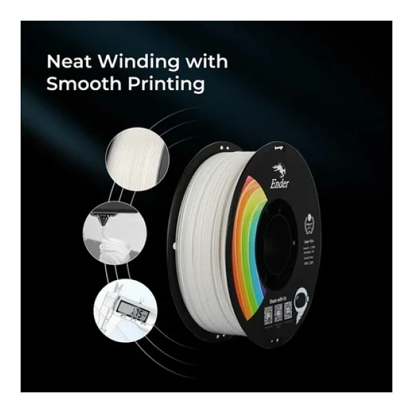 Creality Ender PLA Plus 1.75 mm 1 kg Beyaz Filament - Görsel 10