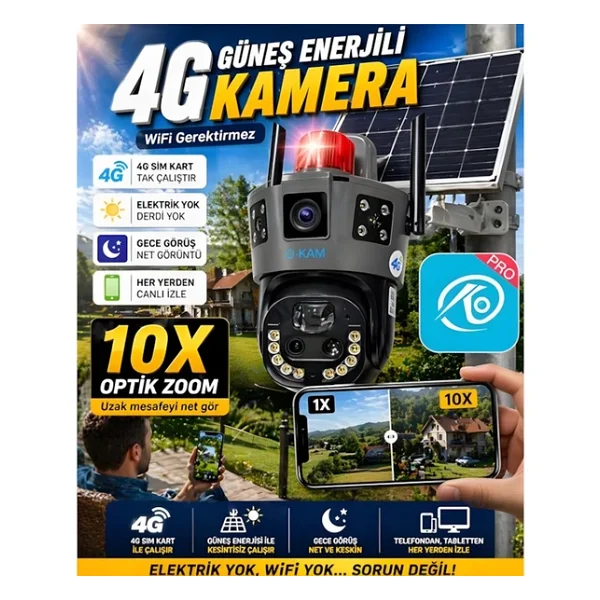O-Kam 6020 Solar IP Güvenlik Kamerası - Görsel 5