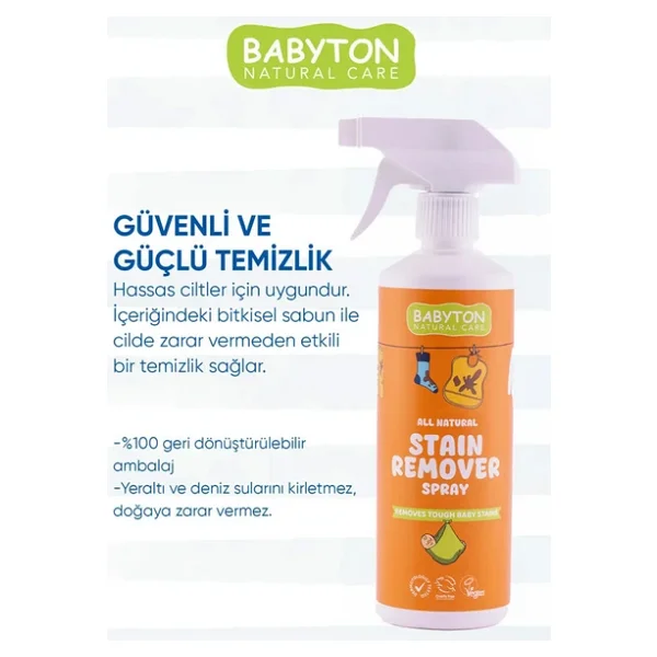 Babyton Doğal Çamaşır Leke Çıkarıcı 500 ml - Görsel 4