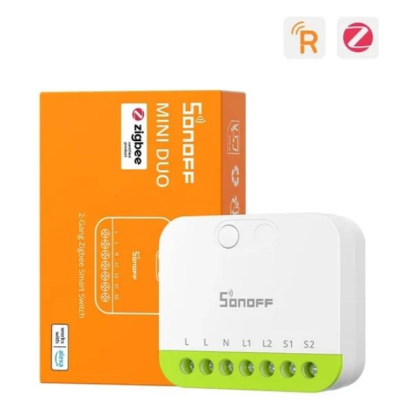 Sonoff MINI-ZB2GS-L Duo Nötrsüz Zigbee 2 Kanallı Akıllı Röle - Görsel 6