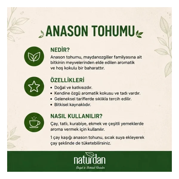 Anason Tohumu 500 GR - Görsel 3
