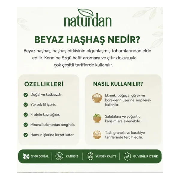 Beyaz Haşhaş 50 Gr - Görsel 2