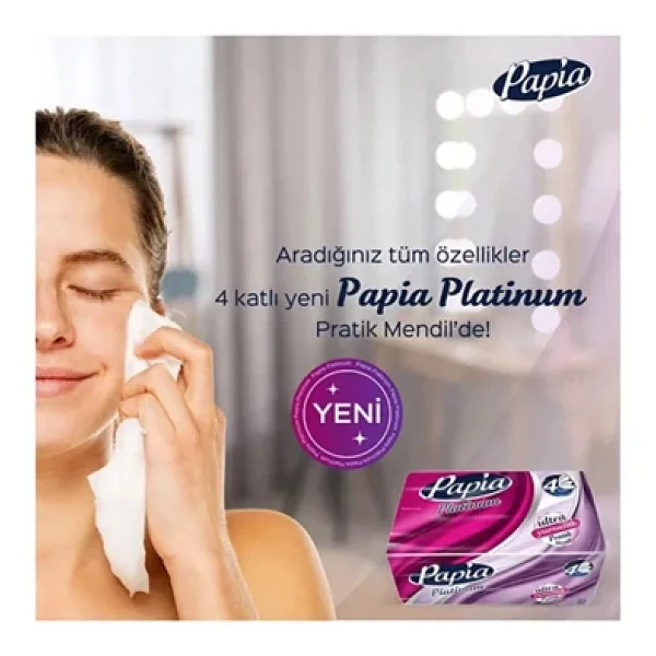 Papia Platinum Pratik Mendil X 4 Paket - Görsel 2