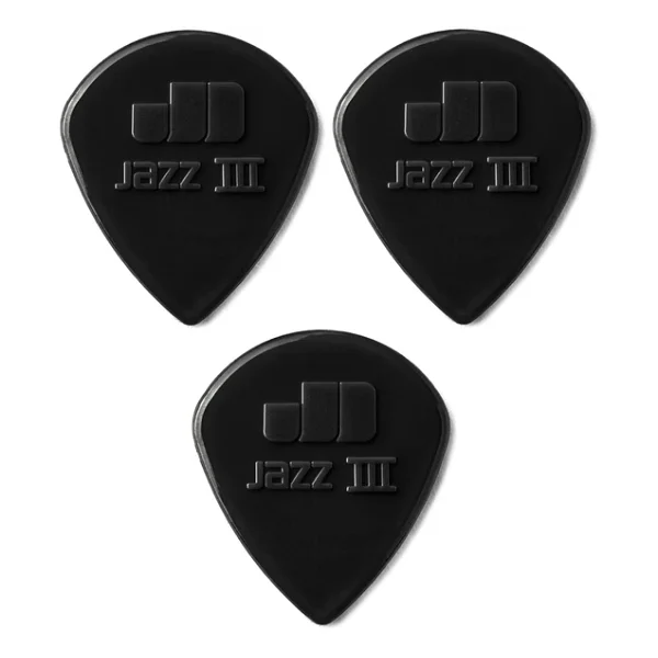 Jim Dunlop 47R3S Gitar Penası 3 Adet Nylon Jazz III Black Pena - Görsel 6