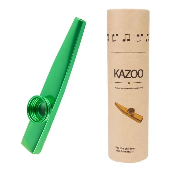MK-01G Metal Kazoo Kutulu Alüminyum Alaşım Yeşil - Görsel 4