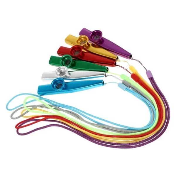 MK-02Y Metal Kazoo İp Askılı Alüminyum Alaşım Sarı - Görsel 3