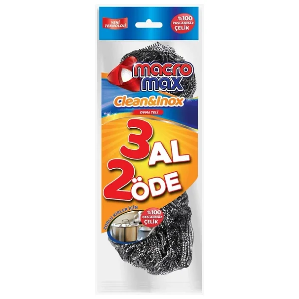 MacroBase Clean&ınox Ovma Teli Paslanmaz Çelik - Görsel 2