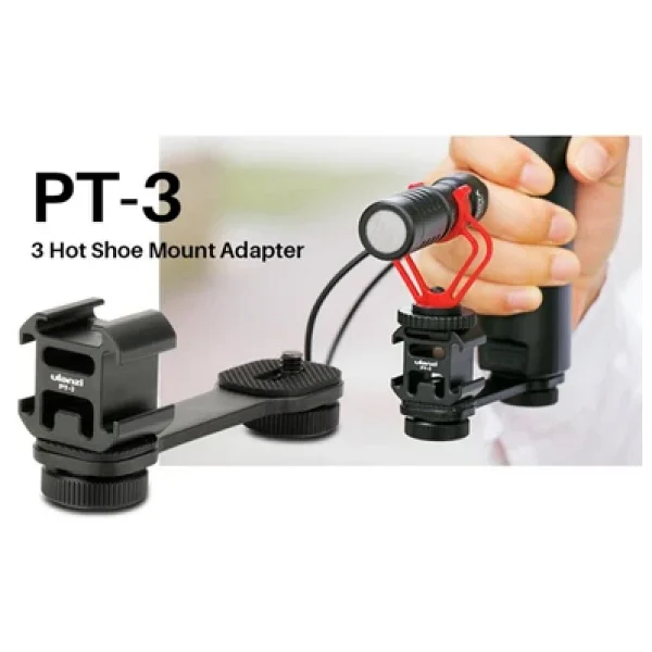 Ulanzi PT-3 3'lü Hot Shoe Bağlantı Aparatı - Görsel 6