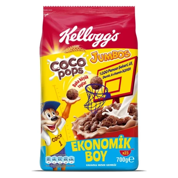 Kellogg's Coco Pops Jumbos Kakaolu Mısır Gevreği 700 gr - Görsel 2