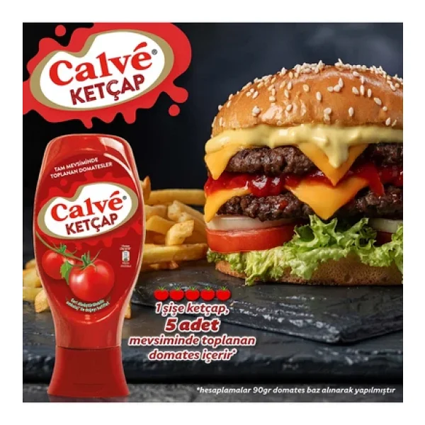 Calve Ketçap 600 G + Mayonez Yağı Azaltılmış 540 G 2'li Set X3 Adet - Görsel 4