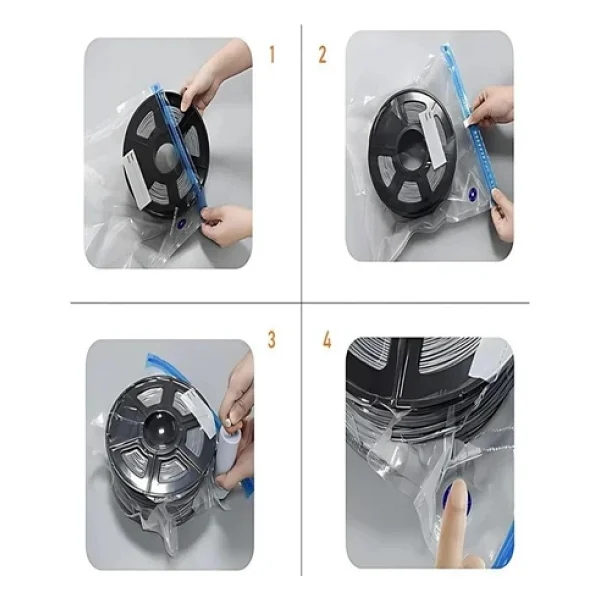 Filament Saklama Poşeti Ve Vakum Pompa Kiti - 5 Poşet 5 Poşet 1 Vakum - Görsel 5