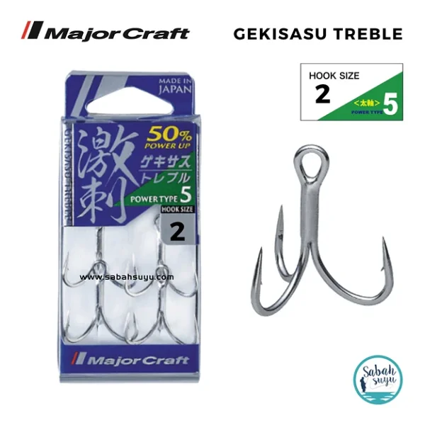 Major Craft GHT-5TN Üçlü İğne Silver #2 (4 Adet) - Görsel 2