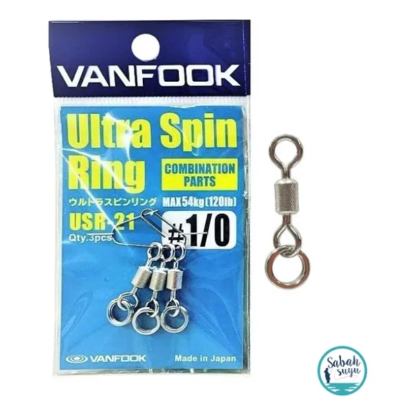 Vanfook Ultra Spin Ring Halkalı Fırdöndü USR-21 Silver #1/0 (3 Ad) - Görsel 2