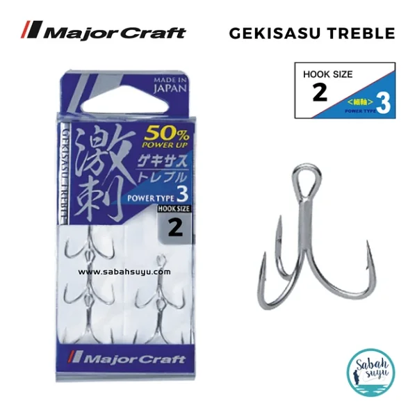Major Craft GHT-3TN Üçlü İğne Silver #2 (5 Adet) - Görsel 2