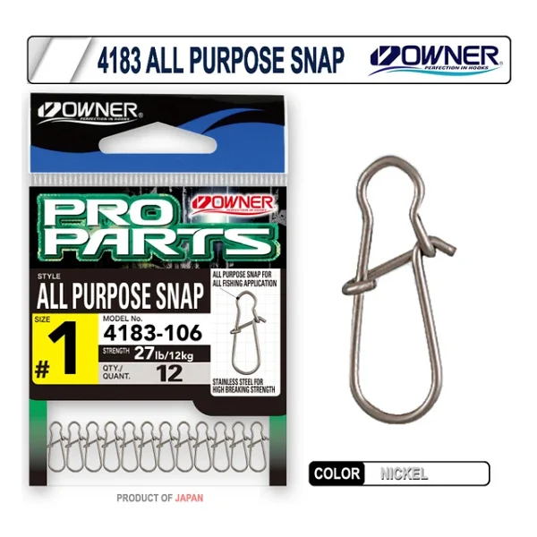 Owner All Purpose Snap Klips No:1 12mm 12kg - Görsel 2