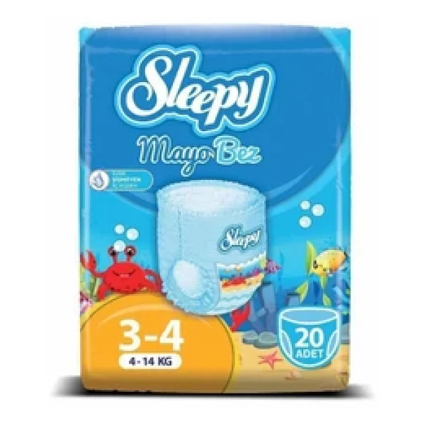 Sleepy 3-4 Beden Maxi 4-14 kg 20'li Mayo Bez - Görsel 7