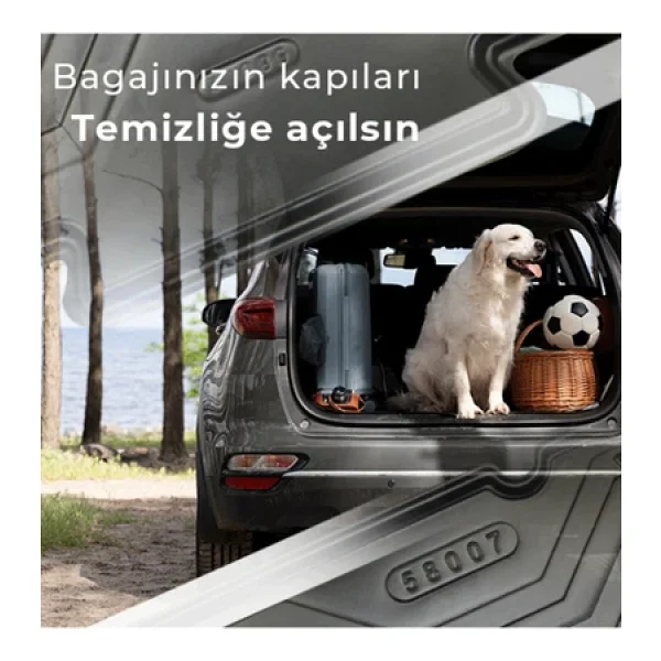 Gold Oto Aksesuar Ford Focus 2 Sedan Kauçuk Galaxy Model Bagaj Havuzu - Görsel 3
