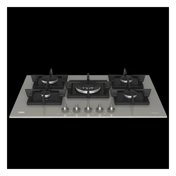Beko BOCD K 7520 DWG Wok Gözlü Gri Cam Ankastre Ocak - Görsel 5