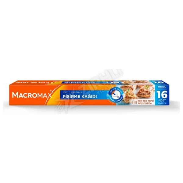 Macromax Hazır Kesilmiş Pişirme Kağıdı 16'lı - Görsel 5