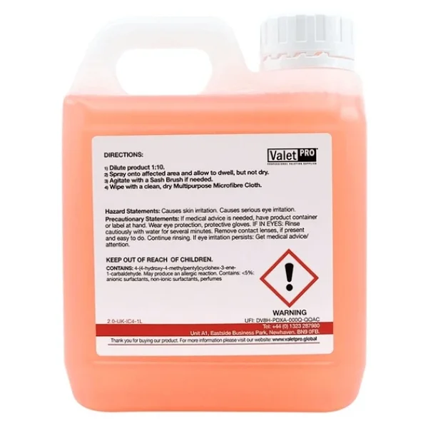 Valet PRO Classic All Purpose Cleaner 1 lt Araç İçi Temzileyici - Görsel 5