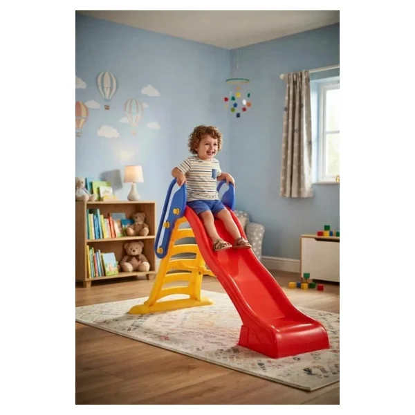 Katlanabilir Su Akışlı Maxi Su Kaydırağı (188 Cm)Kırmızı Sarı Çocuklar İçin Eğlenceli Kaydırak - Görsel 8