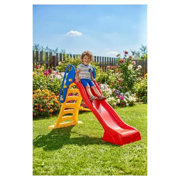 Katlanabilir Su Akışlı Maxi Su Kaydırağı (188 Cm)Kırmızı Sarı Çocuklar İçin Eğlenceli Kaydırak - Görsel 2