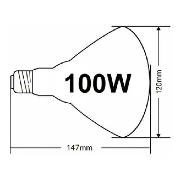 100W Isıtıcı Ampul Kırmızı Isı Lambası Civciv Kümes Kuluçka E27 Duy Isıtma Ampulü ( Lisinya ) - Görsel 6