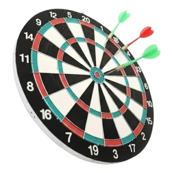 Ev ve Ofis Için 17 Inç Dart Tahtası Seti 4 Adet Dart Oku Dahil - Lisinya - Görsel 3