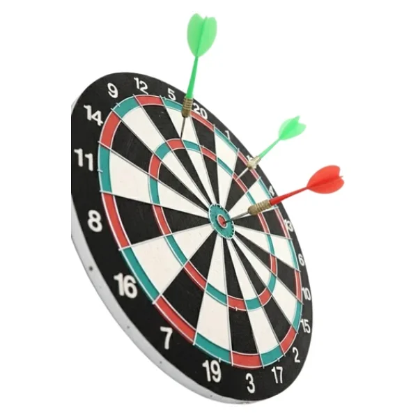 Ev ve Ofis Için 17 Inç Dart Tahtası Seti 4 Adet Dart Oku Dahil - Lisinya - Görsel 2