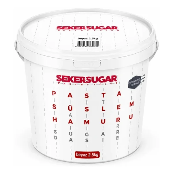 Şeker Sugar Şeker Hamuru 2.5 Kg - Beyaz - Görsel 2