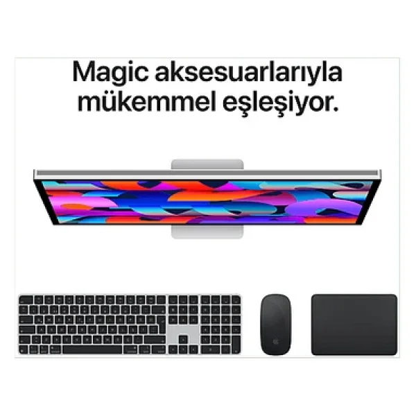 Apple Studio Display Standart Cam Eğim Ayarlı Stand 27" MFEX4TU/A 5K Monitör - Görsel 9