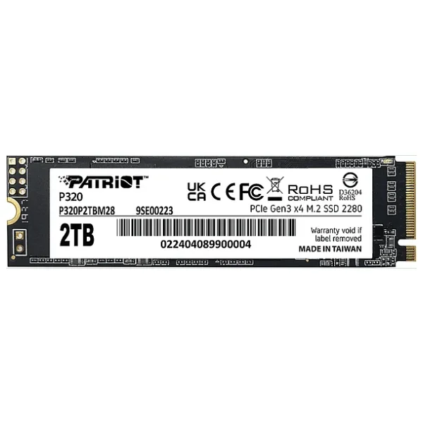 Patriot P320 P320P2TBM28 PCI-Express 3.0 2 TB M.2 SSD - Görsel 2