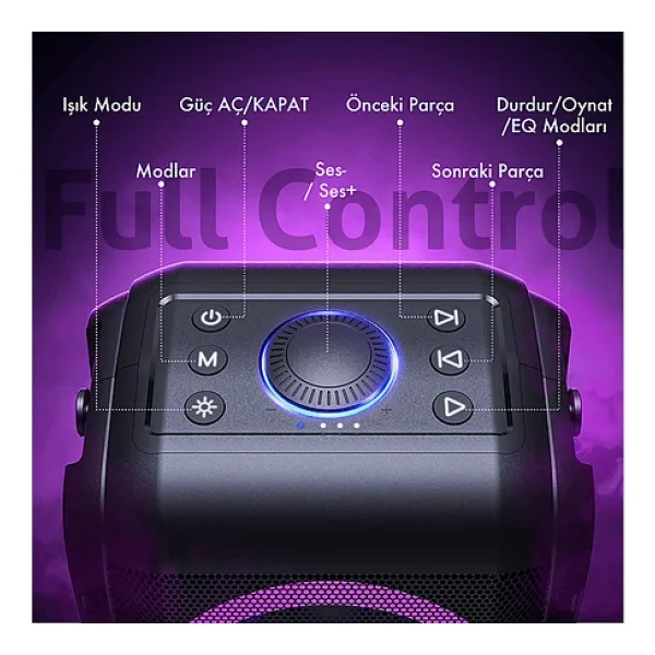 W-King T9-2 Bluetooth Hoparlör - Görsel 4