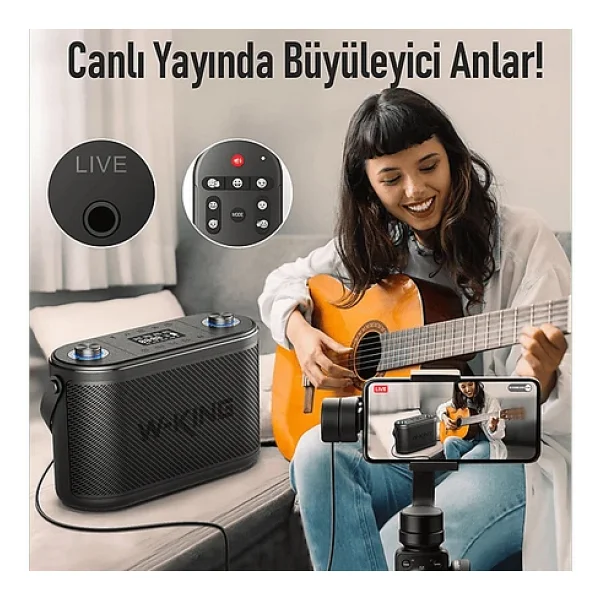W-King H10 Bluetooth Hoparlör - Görsel 4