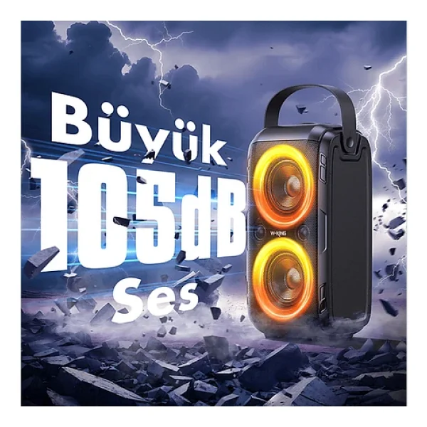 W-King T9-2 Bluetooth Hoparlör - Görsel 2