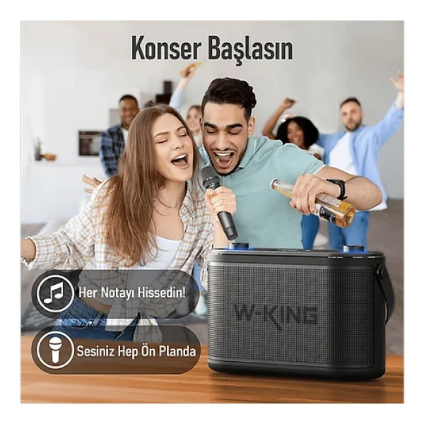 W-King H10 Bluetooth Hoparlör - Görsel 3