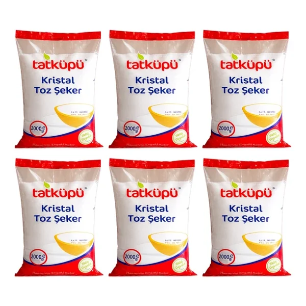 Tatküpü Toz Şeker 2 Kg X 6 Adet - Görsel 5