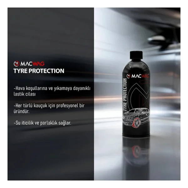 MacWag Tyre Protection 750 ml - Lastik Parlatıcı ve Koruyucu Sprey - Görsel 7