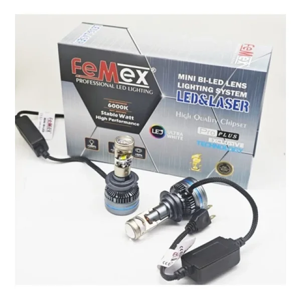 Femex Pro Plus H7 Mercekli Mini Bi-Led 110W 25000 Lumen - Görsel 6