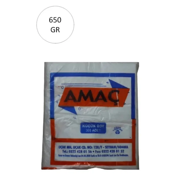 Şeffaf Hışır Atlet Poşet Küçük Boy 25x42 Cm 650 Gr (1 Paket-Takriben 300 Adet) - Görsel 3