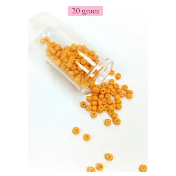 Dökme Cam Kum Boncuk Büyük Boy (6/0) 4 mm - 4 Renk - Toplam 80 Gram - BNC413 - Görsel 4