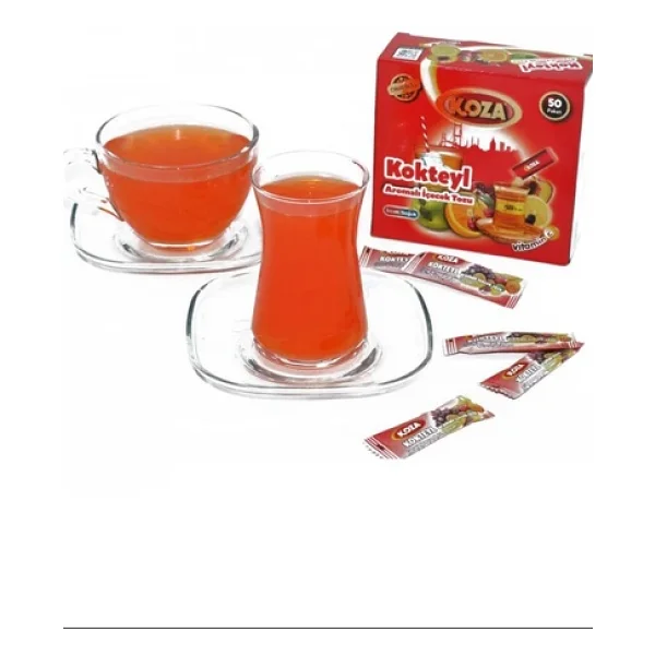 Koza Tek İçimlik Kokteyl Aromalı Toz İçecek 50'li - Görsel 3