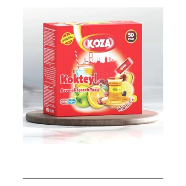 Koza Tek İçimlik Kokteyl Aromalı Toz İçecek 50'li - Görsel 2