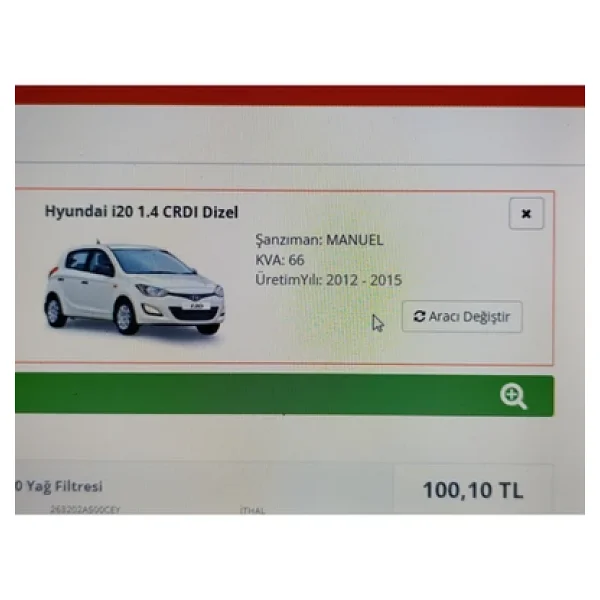 Bosch Hyundai I20 1.4 Crdı Dizel Filtre Seti 2014-2019 Hava Yağ Yakıt Standart Polen - Görsel 5