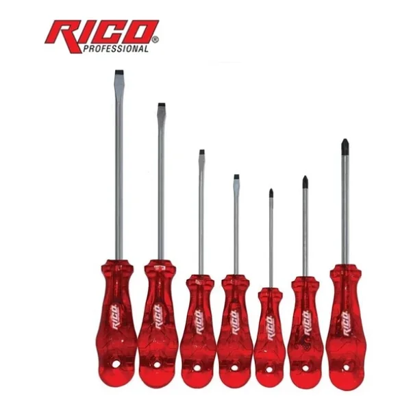 RICO Düz ve Yıldız Uçlu Tornavida Takımı Kraft Seri 7 Parça - Görsel 6